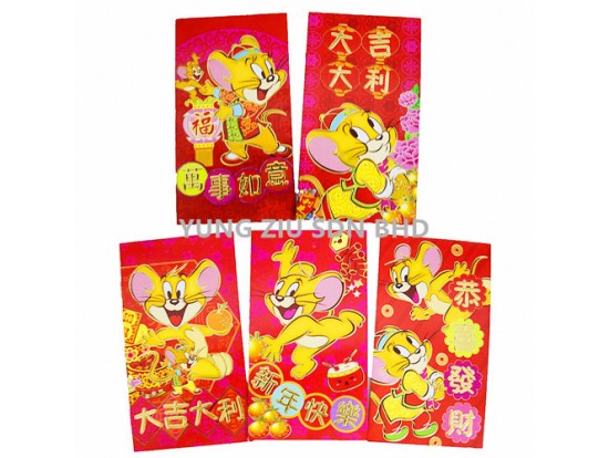 RX326# RED ENVELOPE(16CM)(6P/SET)CNY(9208)